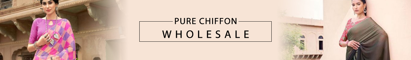 Wholesale Pure Chiffon Sarees Wholesale